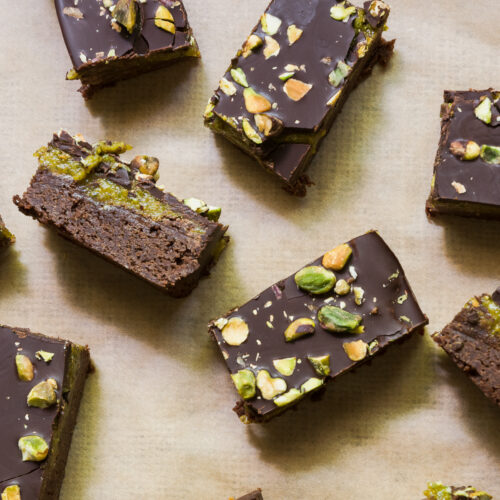 pistachio brownies