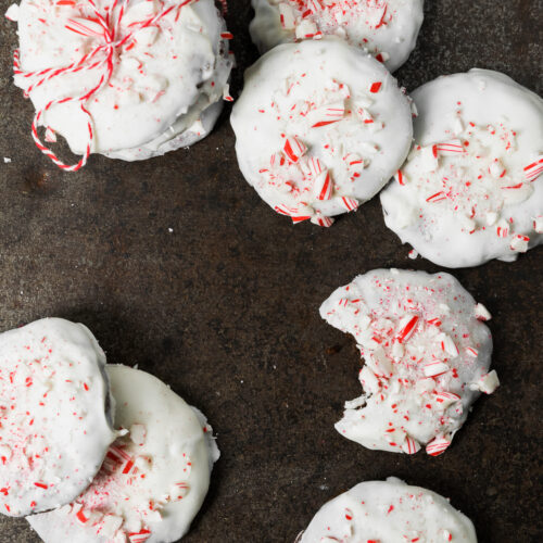 Peppermint bark cookies