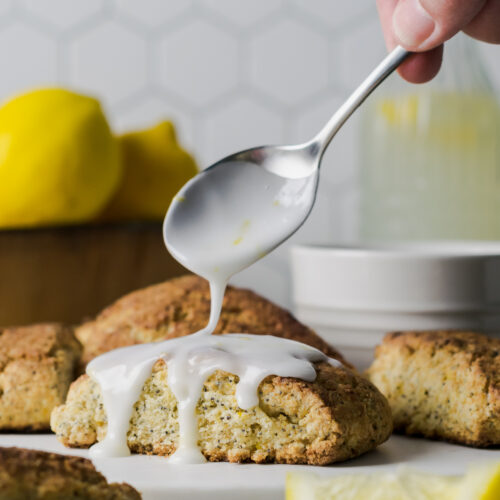 lemon poppy seed scones