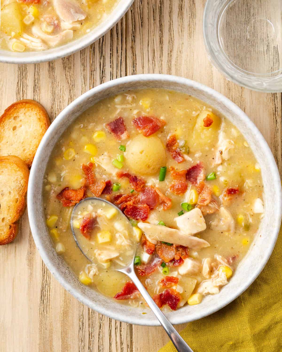 Instant Pot Chicken Corn Chowder Well Fed Baker