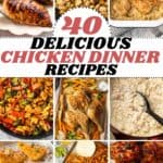 Pin for 40 dairy free chicken dinners.
