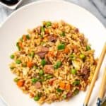 Pin for ham fried rice.