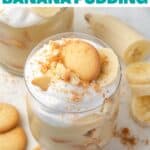 Pin for gluten free banana pudding