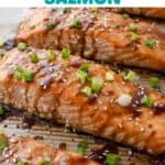 Pin for baked teriyaki salmon