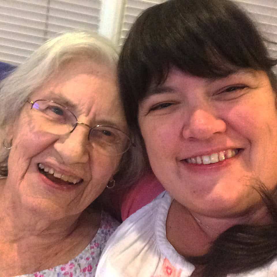 Tiffany with her Grandma.