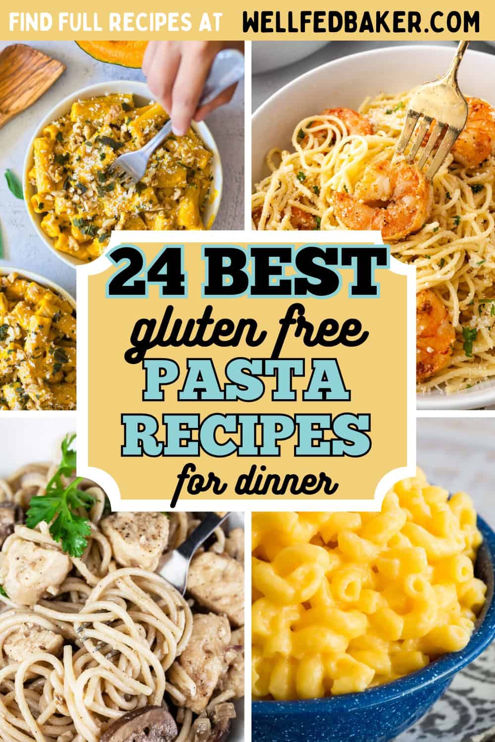 Pin for gluten free pasta recipes.