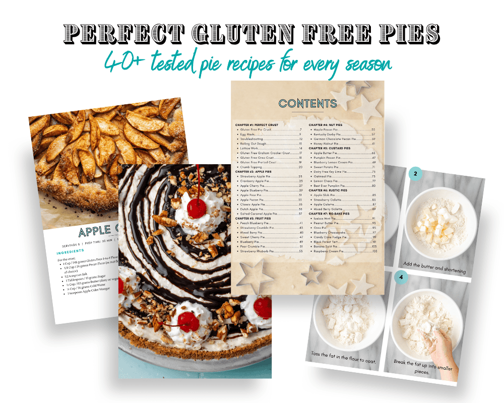 A sneak peek at four of the pages from the pie cookbook.