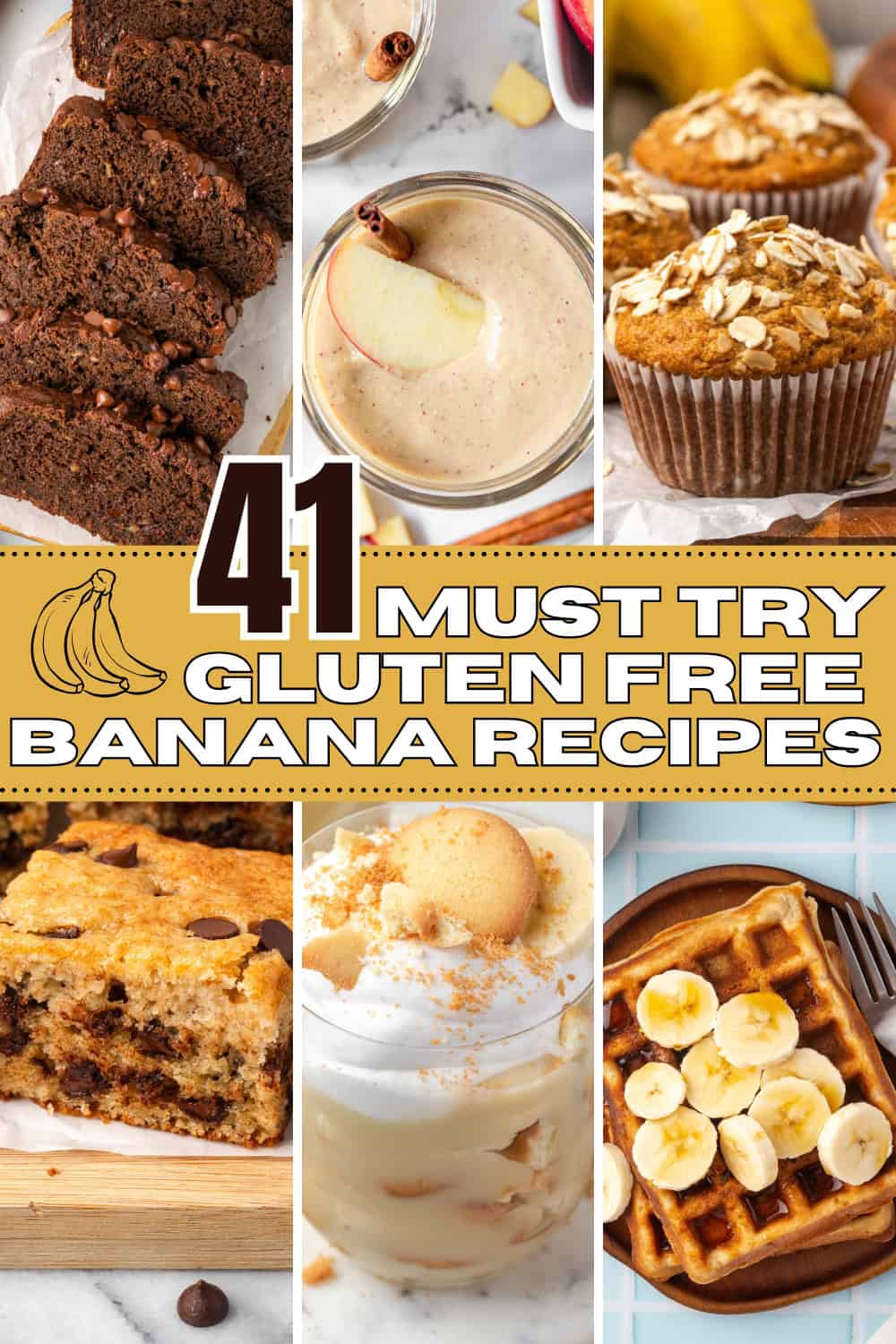 Gluten free banana recipes pin. 