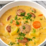 Pin for kielbasa potato soup.