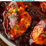 Pin for barbecue baked chicken