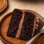 Pin for gluten free chocolate cake.