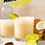 Pin for coconut lime margarita.