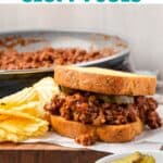Pin for homemade sloppy joes.