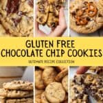 Pin for 22 best gluten free chocolate chip cookies.