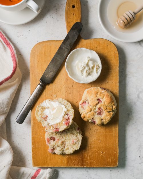 gluten free strawberry lemon scones