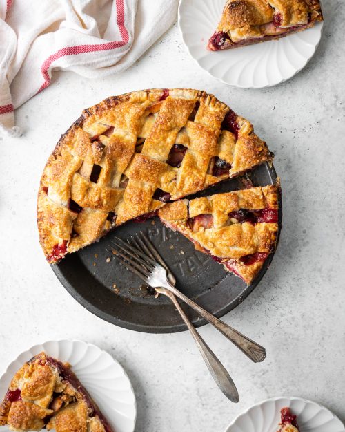 gluten free apple cranberry pie