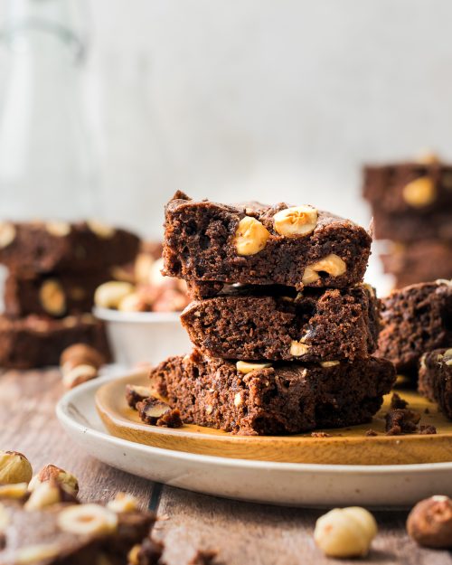 gluten free hazelnut brownies