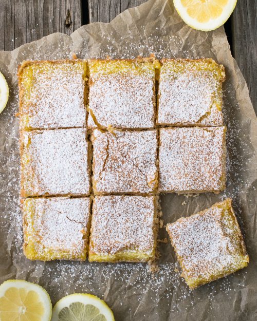 gluten free lemon squares