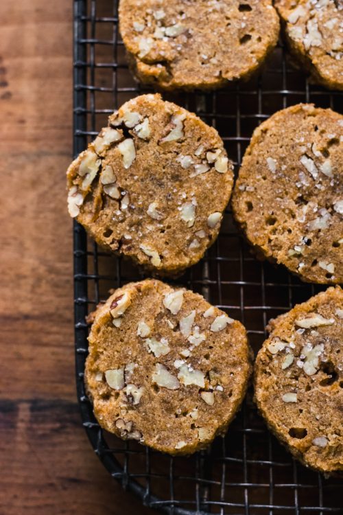 gluten free sweet potato shortbread cookies